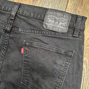 Levis 511 Slim Fit Mens Jeans Black Denim Size 34x30 Dark Wash 04511-4408